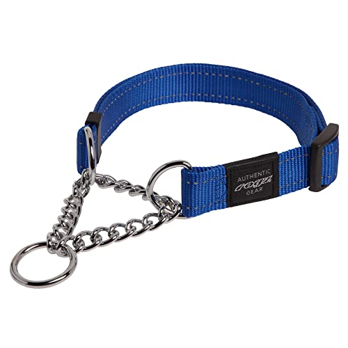 ROGZ HC06-B Utility Stop- Halsband/Fanbelt, L, blau von Rogz