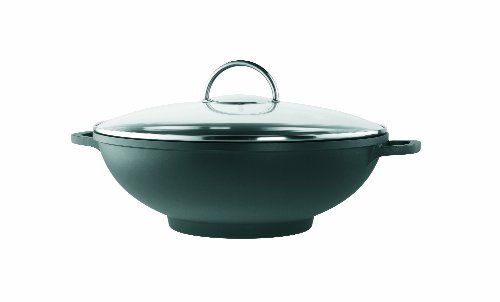 Rohe Germany 203232-32 Wok Modena 32 cm, aluminium, Aluguss, Schwarz von Rohe Germany