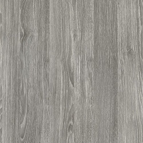 [15,44€/m²] Klebefolie in Holz-Optik - WUNSCHMAß inkl. Rakel & E-Book I Selbstklebende Holz Folie für Möbel & Küche - hitzebeständig & abwaschbar I Möbelfolie Holzdekor (SHEFFIELD PERLGRAU LFM x 90cm) von Rohr-Trading.SURFACES