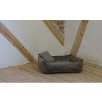 Kuschelsofa Samt taupe Gr.2 von Rohrschneider