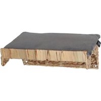 Katzen-Kletterwand WH mit Samtkissen 1 Stück grau von Rohrschneider