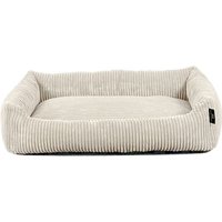Tierbett Cordstoff breit beige von Rohrschneider