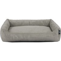 Tierbett Cordstoff fein grau von Rohrschneider