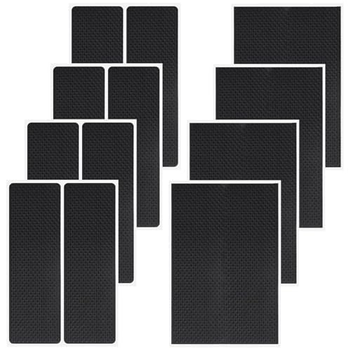 12 Stück Antirutsch Pads Antirutschmatte Selbstklebend Antirutsch Aufkleber Antirutsch Pads Möbel Quadrat Gummifüße Selbstklebend Antirutschmatte für Möbelfüße Stuhlbein Tische Sofas von Roinaid
