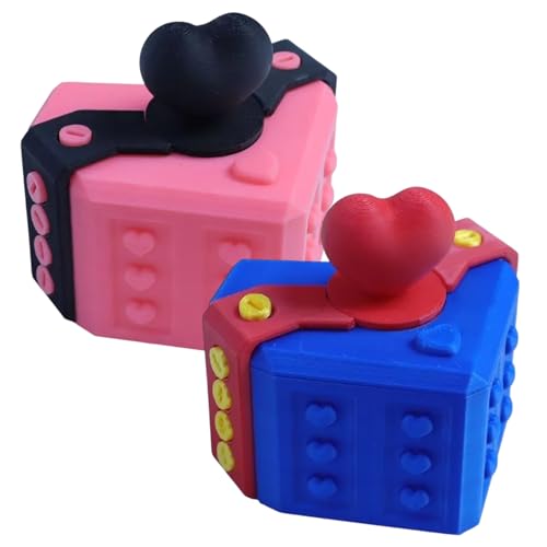 2 Stück Annoying Gift Box, Nervige Geschenkbox Prank Box Prank Screw Surprise Box 3d Printed Gift Box Überraschungsgeschenkbox, Geeignet Als Schreibtisch- Oder Heimdekoration und Als Scherzartikel von Roinaid