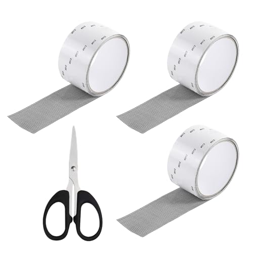 3 Rollen Reparaturband für Fliegengitter Fliegengitter Reparatur Klebeband Reparatur Set Fliegengitter 5cm X 2m Stark Haftender Insektenschutz Fenster Fliegengitter Reparatur Set Schwarz von Roinaid