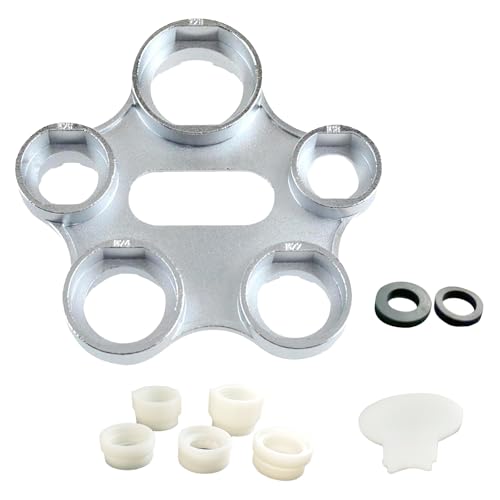 Luftsprudler Montageschlüssel, 6 in Universal Strahlregler Serviceschlüssel,Wasserhahn Werkzeug Universal Strahlregler Serviceschlüssel mit 8 Cremefarbene Adapterzubehörteile Enthalten Luftsprudler Montageschlüssel, 6 in Universal Strahlregler Serviceschlüssel,Wasserhahn Werkzeug Universal Strahlregler Serviceschlüssel mit 8 Cremefarbene Adapterzubehörteile Enthalten von Roinaid
