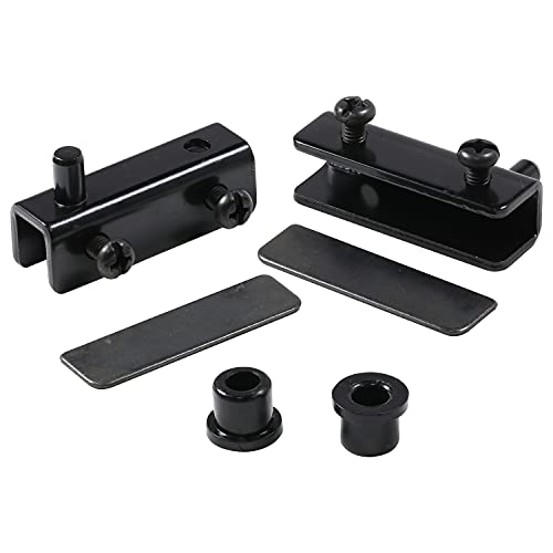 Rok Hardware Glastürscharnier für frei schwingendes Glas, schwarz verzinkt von Rok