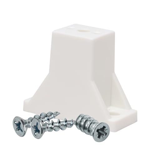 Rok Hardware R038WHT Schubladen-Abstandshalter für ausziehbare Ablagen, Schrauben, Weiß, 20 Stück von Rok