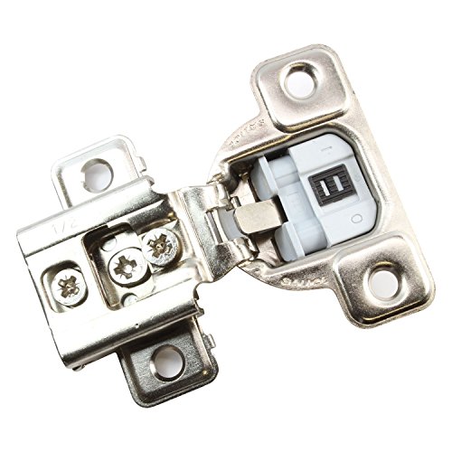 Salice 106 Grad silentia e-centhree 1/5,1 cm Overlay auf Soft Close Schrank Scharnier mit 3 Cam Schraube Anpassung cup37d9r 5-er Packung 1/2 Inch nickel von Rok