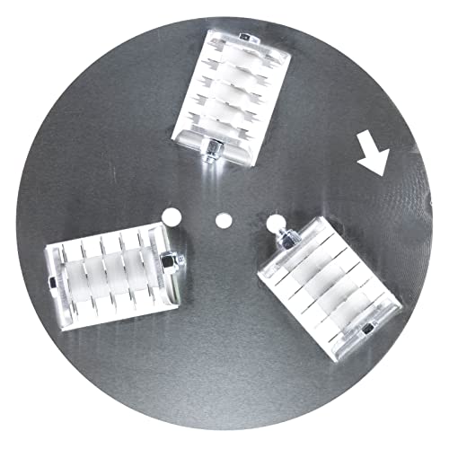 2er Set ROKAMAT Perforierscheiben Ø200mm - Kunststoffteller mit rotierenden Stahlsternen - Zubehör zum Tapeten entfernen für die Schleifmaschine Chameleon von Rokamat