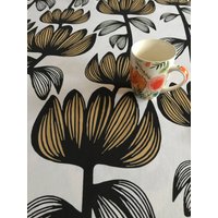 Runde Tischdecke Florale Baumwollstoff Oval Quadrat Rechteck Tischwäsche von Rokasdarbi