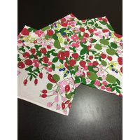 Servietten Set 4Er Baumwollstoff Beeren Stoffservietten Wiederverwendbar Sommerservietten Partyservietten von Rokasdarbi