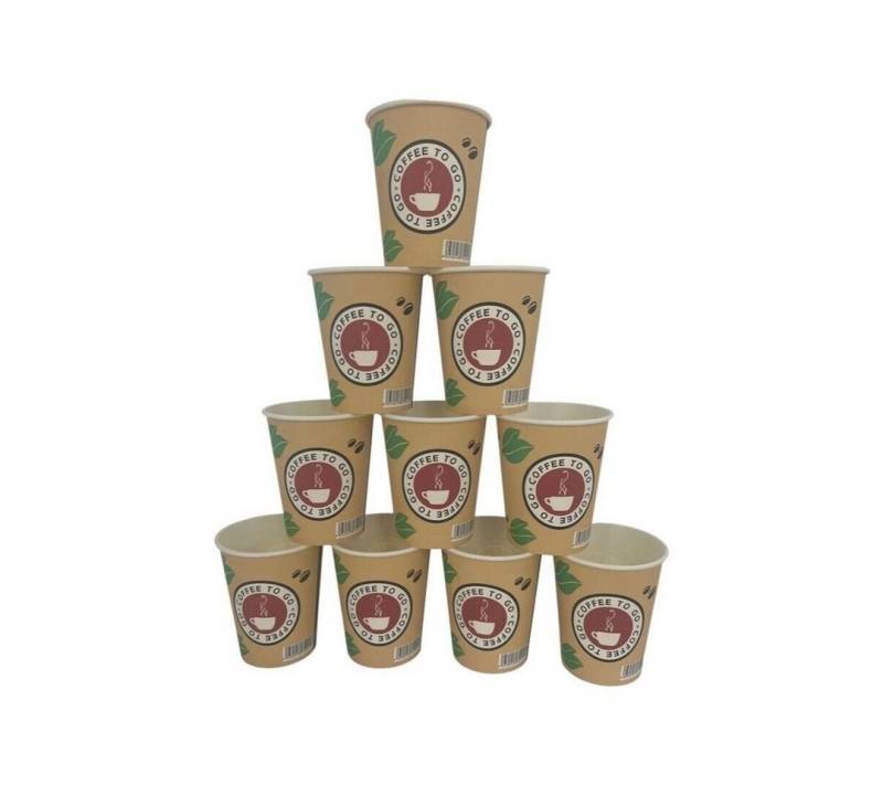 Roland Germany Coffee-to-go-Becher Kaffeebecher 0,2l Pappbecher Kaffee ToGo Becher 1000 Stück von Roland Germany
