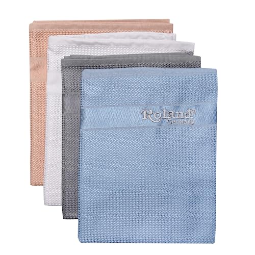 Roland Germany Mikrofaser Putztücher Allzwecktücher Reinigungstücher Trockentuch 4 er Set Premium Tücher von Roland Germany