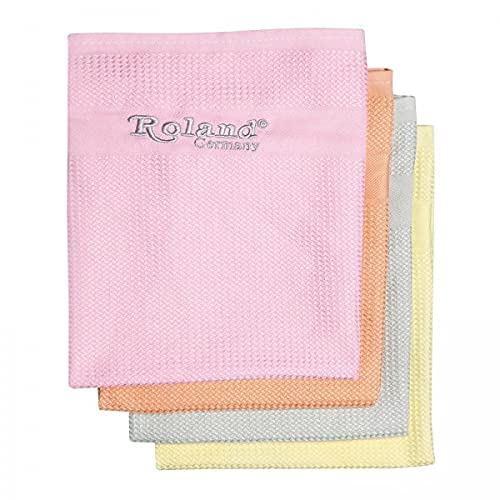 Roland Germany Mikrofaser Putztücher Allzwecktücher Reinigungstücher Trockentuch 4 er Set Premium Tücher von Roland Germany