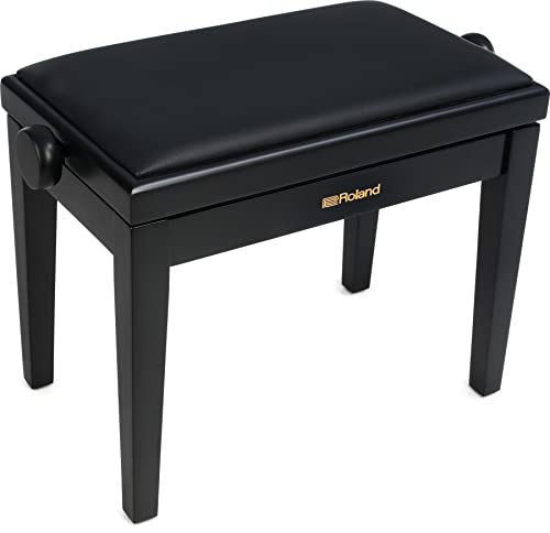 Roland Piano Bench mit gepolsterter Vinyl-Sitz, Satin schwarz von Roland