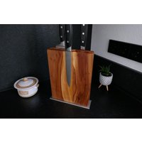 Messerblock Magnetisch Aus Gestocktem Apfelbaumholz Messerblock Magnetisch Aus Gestocktem Apfelbaumholz von RolandsHolzwerkstatt