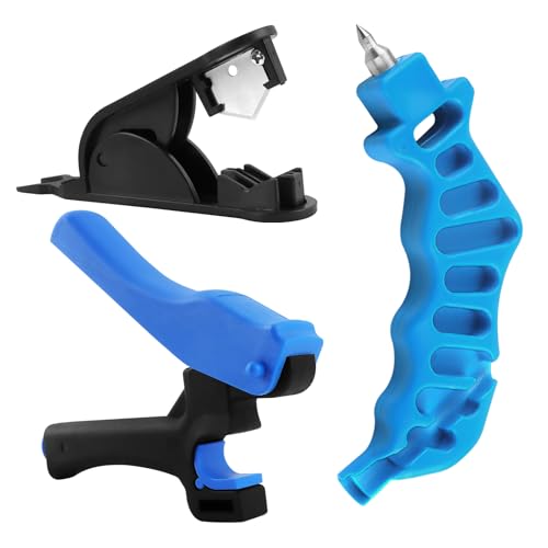 Rolcoassuns 3 teiliges Tropfbewässerungs Schlauchlochstanz und Schneidwerkzeug Set, 2-in-1 Tropfbewässerungs Lochstanzer,Bewässerungssprinkler Schlauchschneider für 16/20mm PE-Rohr von Rolcoassuns