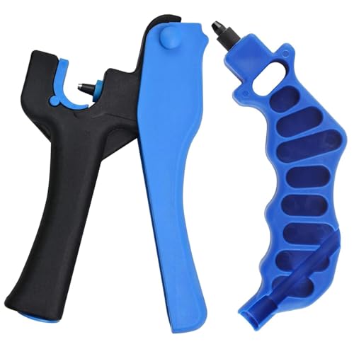 Rolcoassuns 2 teiliges Lochstanzer Set für Tropfbewässerungsschläuche, 2-in-1 Tropfbewässerung Lochstanzer & Fitting Einsetzwerkzeug für 1/4" Anschlüsse, Tropfer & 16/20mm PE Rohr von Rolcoassuns
