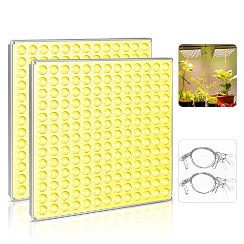 Roleadro 2 Pcs 45W LED Pflanzenlampe Vollspektrum, 338 LEDs Grow Light Pflanzenlicht Led Grow Lamp für Zimmerpflanzen Gemüse und Blumen von Roleadro