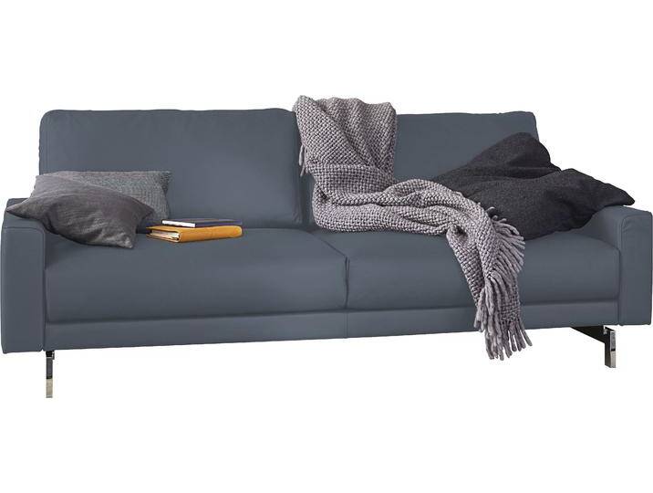 3-Sitzer CR.450, Designsofa, Loungesofa , blau (blaugrau 534, 73), B:204cm H:85cm T:95cm, Jacquard-Flachgewebe Diane 1 Q2 (55% Polyacryl 45% Polyester), CREATION BY ROLF BENZ, Sofas, Armlehne niedrig, Fuß chromfarben glänzend, Breite 204 cm von Rolf-Benz