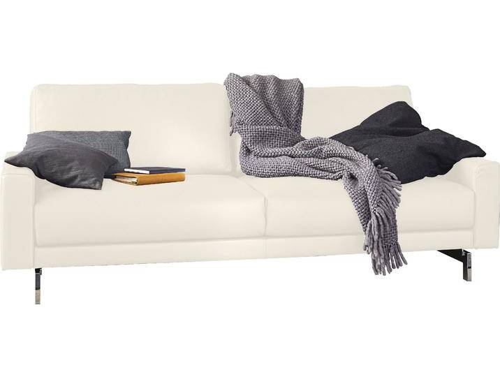 3-Sitzer CR.450, Designsofa, Loungesofa , weiß (perlweiß 534, 12), B:204cm H:85cm T:95cm, Jacquard-Flachgewebe Diane 1 Q2 (55% Polyacryl 45% Polyester), CREATION BY ROLF BENZ, Sofas, Armlehne niedrig, Fuß chromfarben glänzend, Breite 204 cm von Rolf-Benz