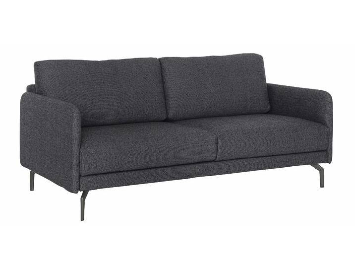 3-Sitzer CR.450, Designsofa, edles Sofa, Loungesofa, Ledersofa, klares Design , schwarz (anthrazitgrau, schwarzgrau 044, 57), B:190cm H:85cm T:95cm, NaturLEDER OSKAR (echtes Rindsleder);Chenille COCO (72% Polyester 15% Baumwolle 13% Polyacryl), CREATION BY ROLF BENZ, Sofas, Armlehne sehr schmal, Breite 190 cm, Alugussfuß Umbragrau von Rolf-Benz