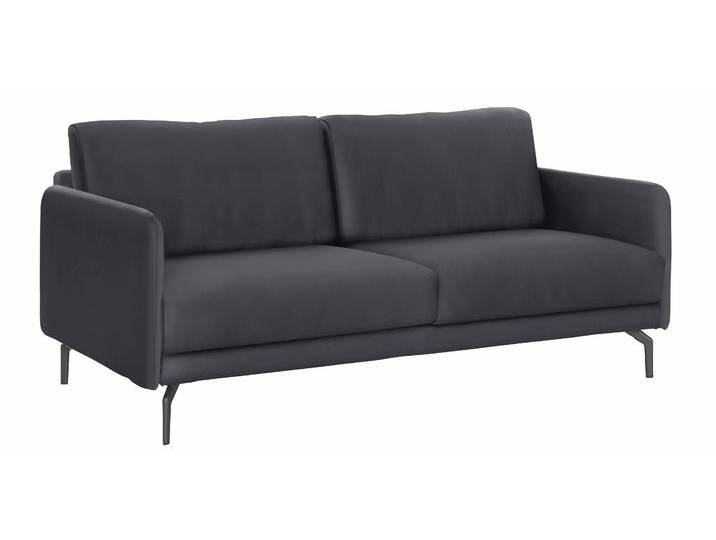 3-Sitzer CR.450, Designsofa, edles Sofa, Loungesofa, Ledersofa, klares Design , schwarz (signalschwarz 534, 58), B:190cm H:85cm T:95cm, NaturLEDER OSKAR (echtes Rindsleder);Chenille COCO (72% Polyester 15% Baumwolle 13% Polyacryl), CREATION BY ROLF BENZ, Sofas, Armlehne sehr schmal, Breite 190 cm, Alugussfuß Umbragrau von Rolf-Benz