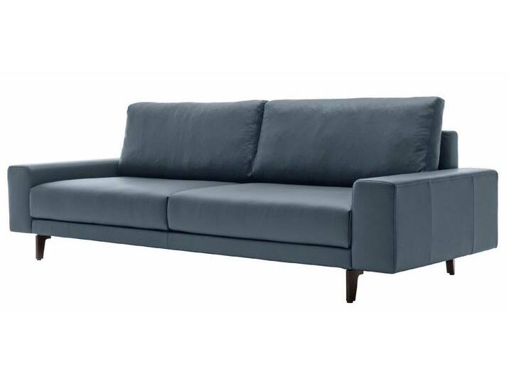 Creation BY ROLF BENZ 3-Sitzer CR.450, Designsofa, Loungesofa, Armlehne breit niedrig, Alugussfüße in umbragrau, Breite 220 cm, blau grau von Rolf-Benz