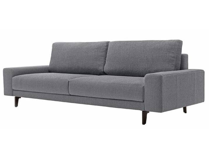 Creation BY ROLF BENZ 3-Sitzer CR.450, Designsofa, Loungesofa, Armlehne breit niedrig, Alugussfüße in umbragrau, Breite 220 cm, grau schwarz von Rolf-Benz