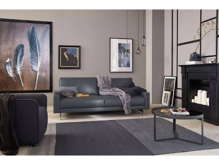 Creation BY ROLF BENZ 3-Sitzer CR.450, Designsofa, Loungesofa, Armlehne niedrig, Fuß chromfarben glänzend, Breite 204 cm, schwarz von Rolf-Benz