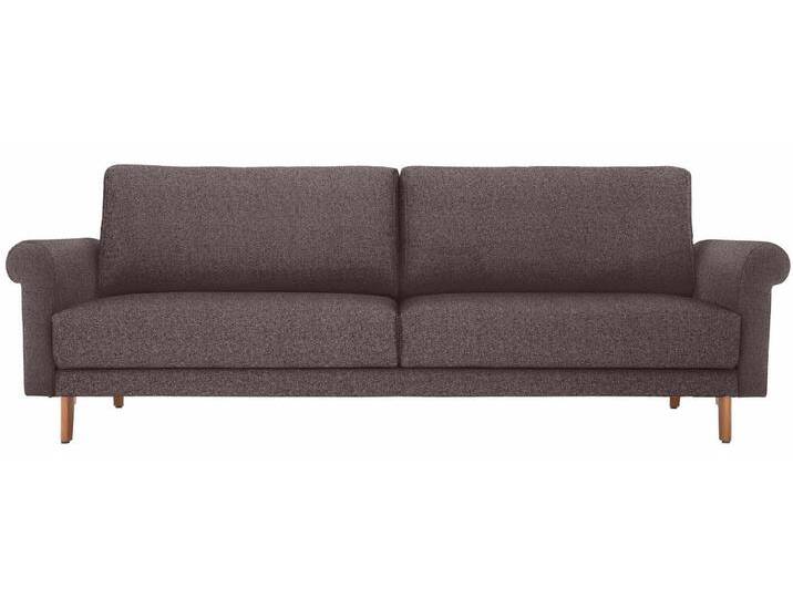 Creation BY ROLF BENZ 3-Sitzer CR.450, Designsofa, Loungesofa, modern Landhaus, Breite 208 cm, Füße in Nussbaum, grau, purpurviolett/steingrau 044-69 von Rolf-Benz