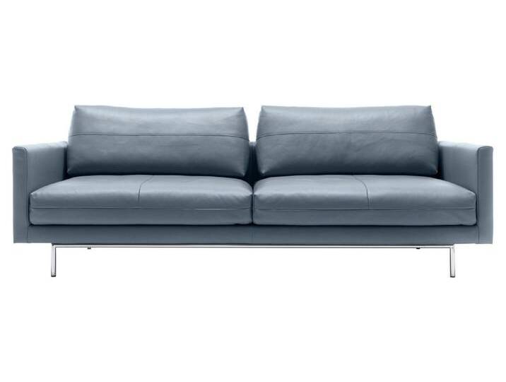 Creation BY ROLF BENZ 4-Sitzer CR.414, Designsofa, Loungesofa, Wahlweise aus Leder oder Chenille, blau grau, blaugrau von Rolf-Benz