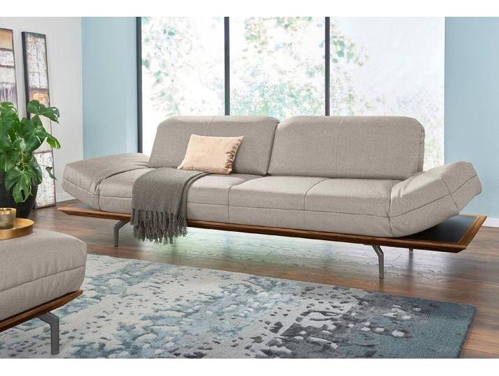 Creation BY ROLF BENZ 4-Sitzer CR.420, Designsofa, Loungesofa, in 2 Qualitäten, Holzrahmen in Eiche Natur oder Nußbaum, Breite 252 cm, beige grau von Rolf-Benz