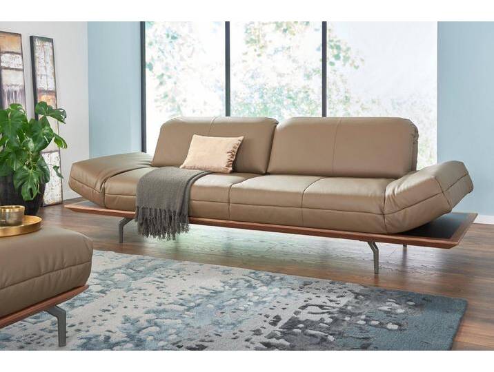 Creation BY ROLF BENZ 4-Sitzer CR.420, Designsofa, Loungesofa, in 2 Qualitäten, Holzrahmen in Eiche Natur oder Nußbaum, Breite 252 cm, braun von Rolf-Benz