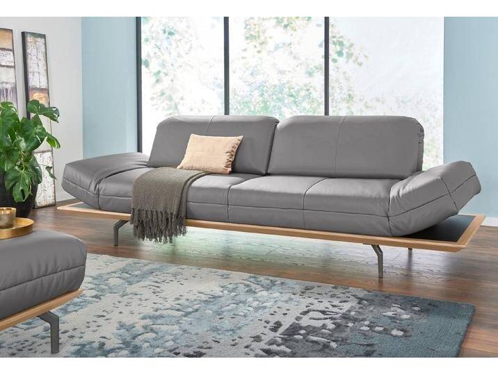 Creation BY ROLF BENZ 4-Sitzer CR.420, Designsofa, Loungesofa, in 2 Qualitäten, Holzrahmen in Eiche Natur oder Nußbaum, Breite 252 cm, grau schwarz von Rolf-Benz