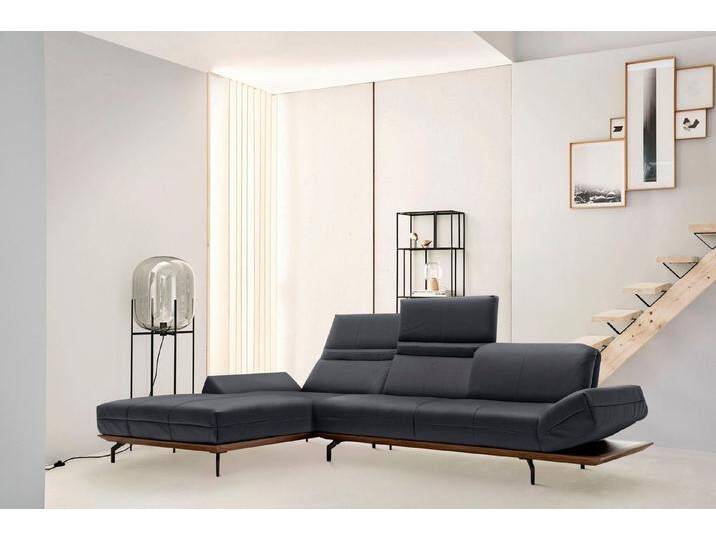 Creation BY ROLF BENZ Ecksofa CR.420, Designecksofa, L-Form, in 2 Qualitäten, Holzrahmen in Eiche Natur oder Nußbaum, Breite 313 cm von Rolf-Benz