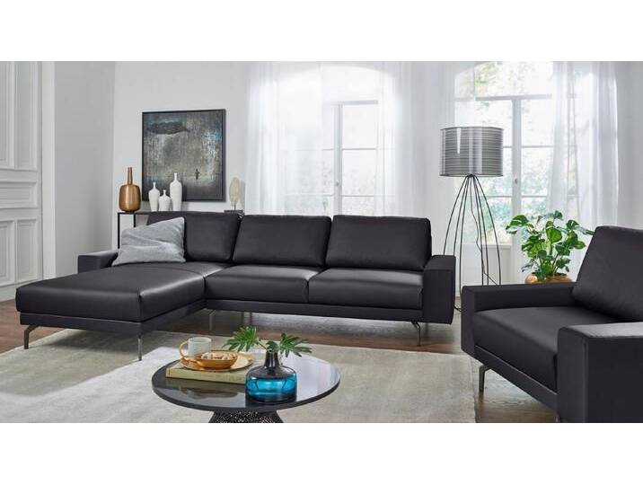 Creation BY ROLF BENZ Ecksofa CR.450, Designecksofa, L-Form, Armlehne breit und niedrig, Alugussfüße in umbragrau, Breite 274 cm, schwarz Creation BY ROLF BENZ Ecksofa CR.450, Designecksofa, L-Form, Armlehne breit und niedrig, Alugussfüße in umbragrau, Breite 274 cm, schwarz von Rolf-Benz