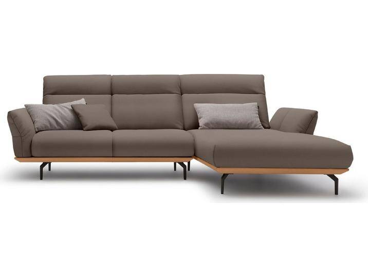 Creation BY ROLF BENZ Ecksofa CR.460, Sockel in Eiche, Alugussfüße in umbragrau, Breite 298 cm von Rolf-Benz