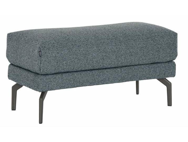 Creation BY ROLF BENZ Hockerbank CR.450, Sitzbank, Alugussfüße in umbragrau, blau grau, wasserblau/steingrau 044-72 von Rolf-Benz