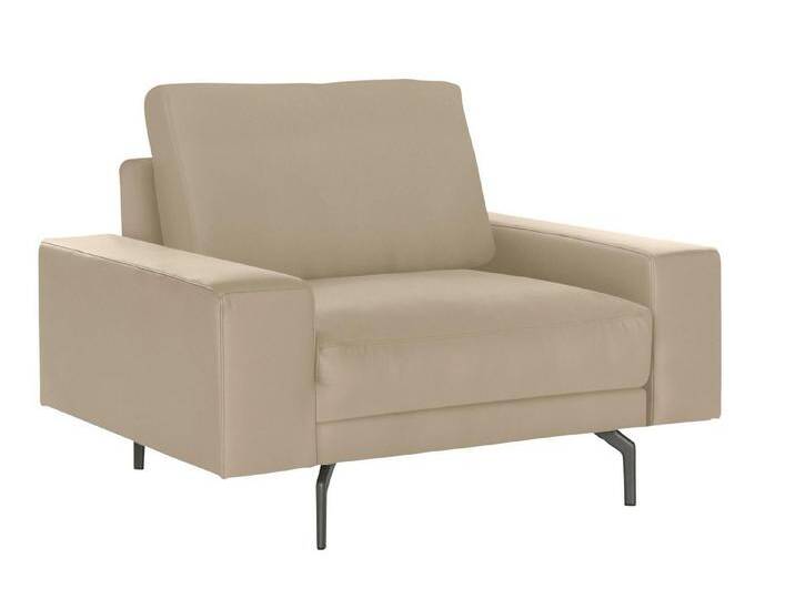 Creation BY ROLF BENZ Sessel CR.450, Designsessel, Loungesessel, Armlehne breit niedrig, Alugussfüße in umbragrau, Breite 120 cm, beige, beige 534-20 von Rolf-Benz