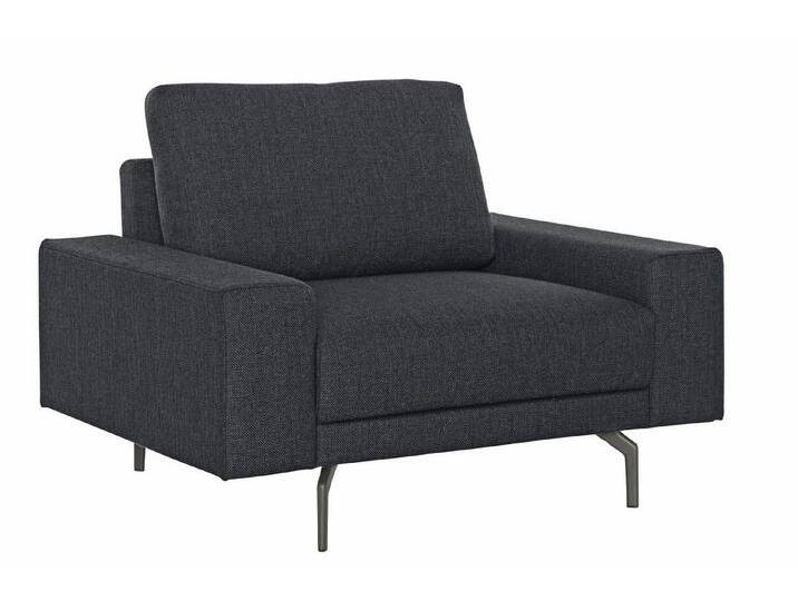 Creation BY ROLF BENZ Sessel CR.450, Designsessel, Loungesessel, Armlehne breit niedrig, Alugussfüße in umbragrau, Breite 120 cm, grau schwarz von Rolf-Benz