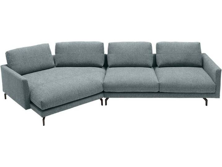 Creation BY ROLF BENZ Wohnlandschaft CR.414, Wahlweise aus Leder oder Chenille, blau grau, saphierblau / steingrau von Rolf-Benz