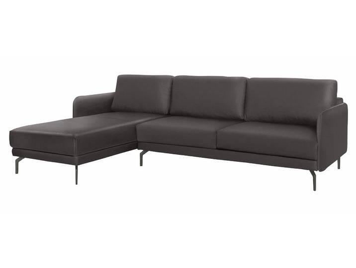 Ecksofa CR.450, Designecksofa, L-Form , braun (graubraun 534, 49), B:274cm H:85cm T:178cm, Chenille COCO (72% Polyester 15% Baumwolle 13% Polyacryl);Leder OSKAR, CREATION BY ROLF BENZ, Sofas, Armlehne sehr schmal, Breite 274 cm, Alugussfuß Umbragrau von Rolf-Benz