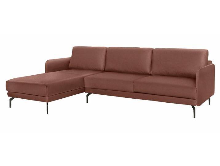 Ecksofa CR.450, Designecksofa, L-Form , braun (signalbraun 534, 44), B:274cm H:85cm T:178cm, Chenille COCO (72% Polyester 15% Baumwolle 13% Polyacryl);Leder OSKAR, CREATION BY ROLF BENZ, Sofas, Armlehne sehr schmal, Breite 274 cm, Alugussfuß Umbragrau von Rolf-Benz