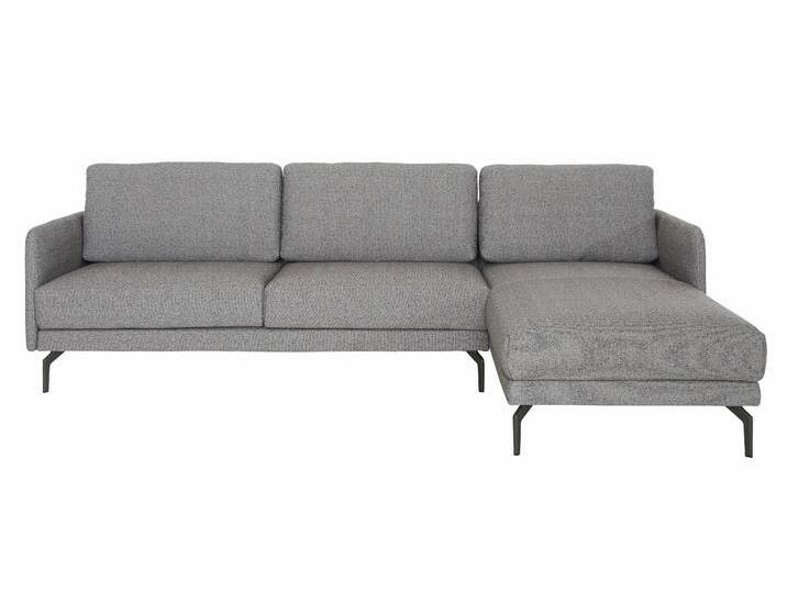 Ecksofa CR.450, Designecksofa, L-Form , grau (lichtgrau, schwarzgrau 044, 34), B:274cm H:85cm T:178cm, Chenille COCO (72% Polyester 15% Baumwolle 13% Polyacryl);Leder OSKAR, CREATION BY ROLF BENZ, Sofas, Armlehne sehr schmal, Breite 274 cm, Alugussfuß Umbragrau von Rolf-Benz