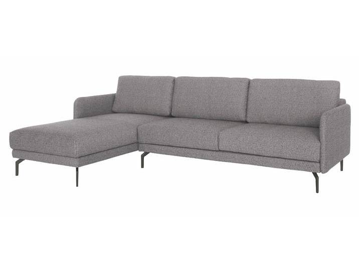 Ecksofa CR.450, Designecksofa, L-Form , grau (lichtgrau, schwarzgrau 044, 34), B:274cm H:85cm T:178cm, Chenille COCO (72% Polyester 15% Baumwolle 13% Polyacryl);Leder OSKAR, CREATION BY ROLF BENZ, Sofas, Armlehne sehr schmal, Breite 274 cm, Alugussfuß Umbragrau von Rolf-Benz