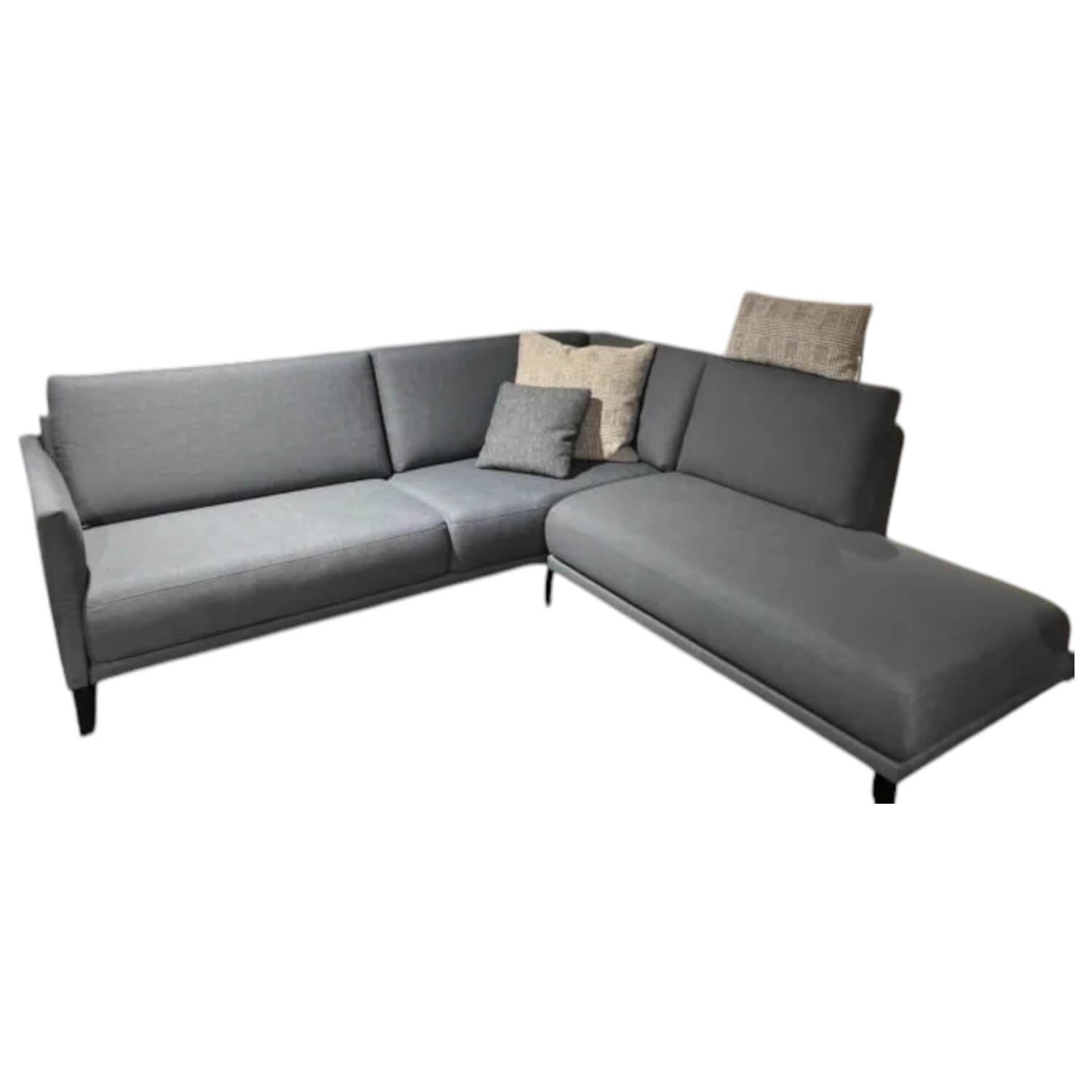 Ecksofa Cara Stoff 14 167 Azurblau Blau Grau Füße Schwarz Inklusive Kopfstützbüg... Ecksofa Cara Stoff 14 167 Azurblau Blau Grau Füße Schwarz Inklusive Kopfstützbüg... von Rolf Benz