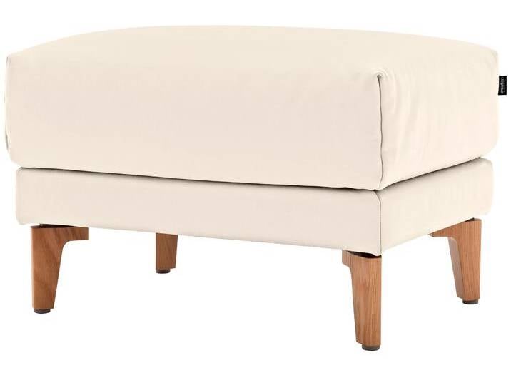 Hocker CR.450 , weiß (perlweiß 534, 12), B:63cm H:45cm T:48cm, NaturLEDER OSKAR (echtes Rindsleder), CREATION BY ROLF BENZ, Hocker, Fußhocker, Füße aus Massivholz von Rolf-Benz